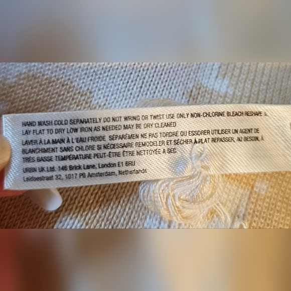 By Anthropologie Maritime Sleeveless Mini Sweater Dress in Neutral Motif, Size L - Picture 8 of 8